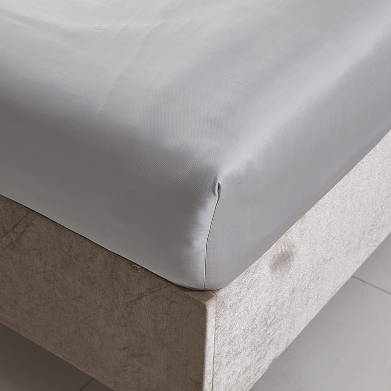 Witte gestreepte twin-katoenen lakenset