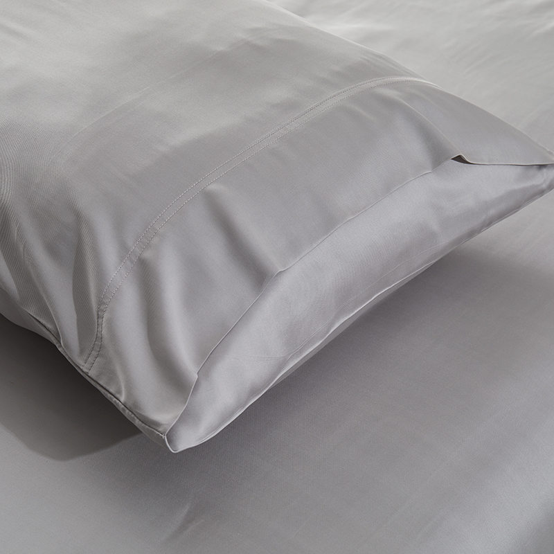 Witte gestreepte twin-katoenen lakenset