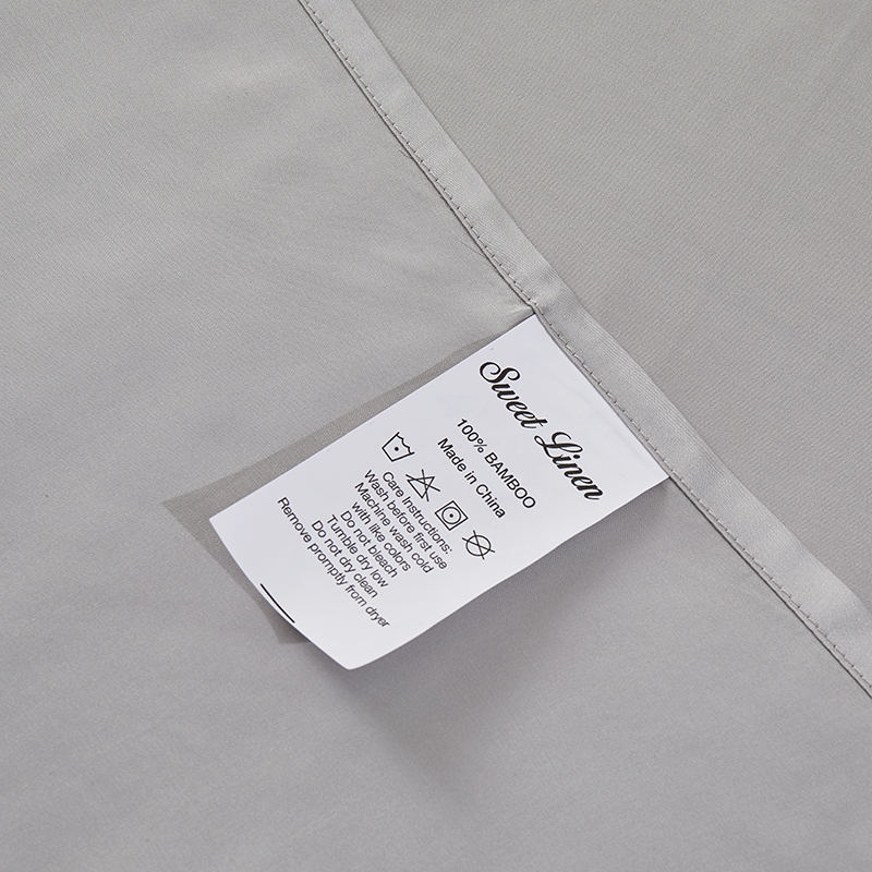 Witte gestreepte twin-katoenen lakenset